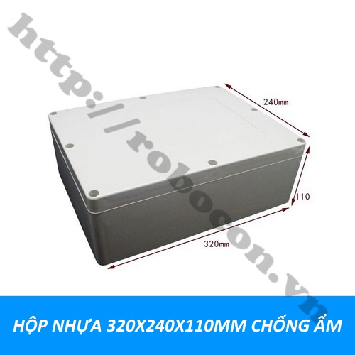 Vỏ Hộp Nhựa Đựng Module, Mạch Điện Tử 200x120x55mm Chống Nước