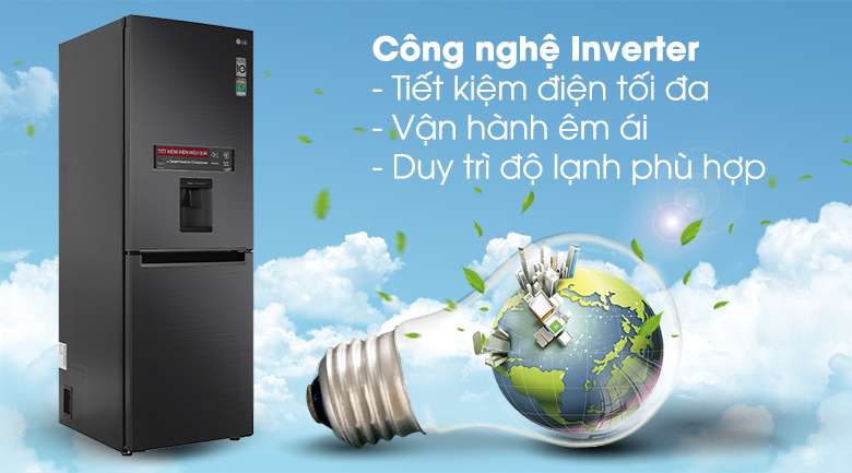Tủ lạnh LG Inverter 305 lít GR-D305MC - Công nghệ Inverter