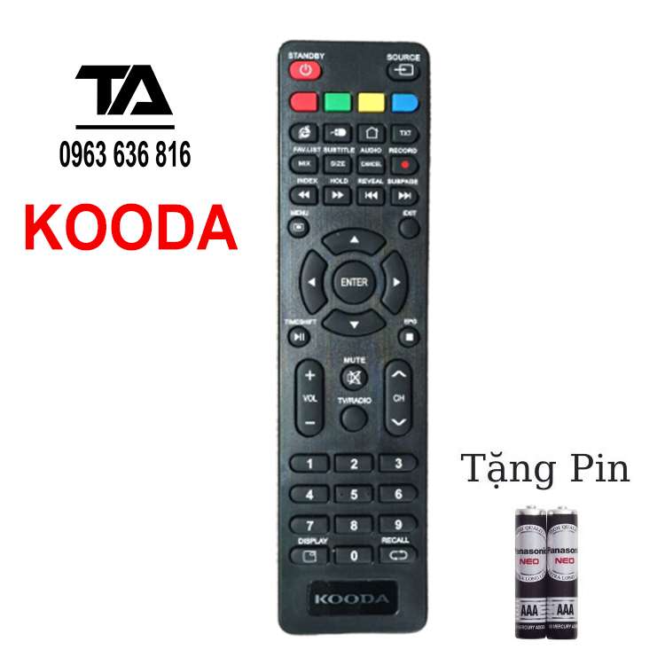 [ FREESHIP ] Remote tivi kooda - Điều khiển tivi Kooda các dòng LED/LCD/Smart TV - Hàng Chính Hãng