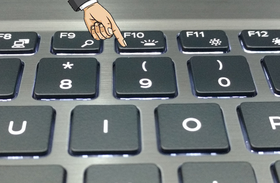 Cách bật đèn bàn phím Laptop Dell