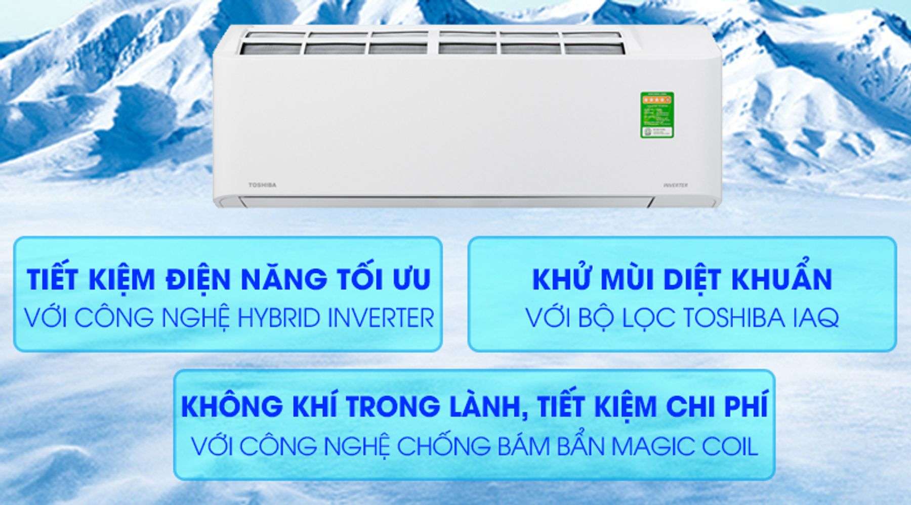 Máy lạnh Toshiba Inverter 2 HP