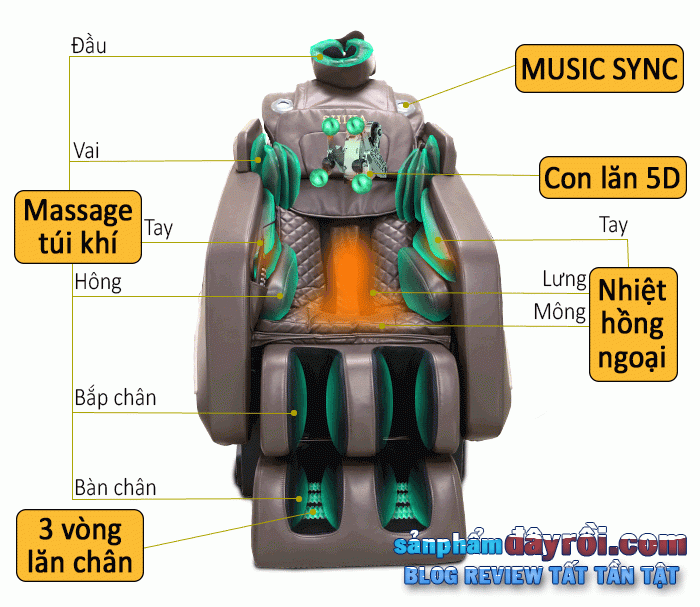 Ghế massage Shika 5D SK-116 Pro