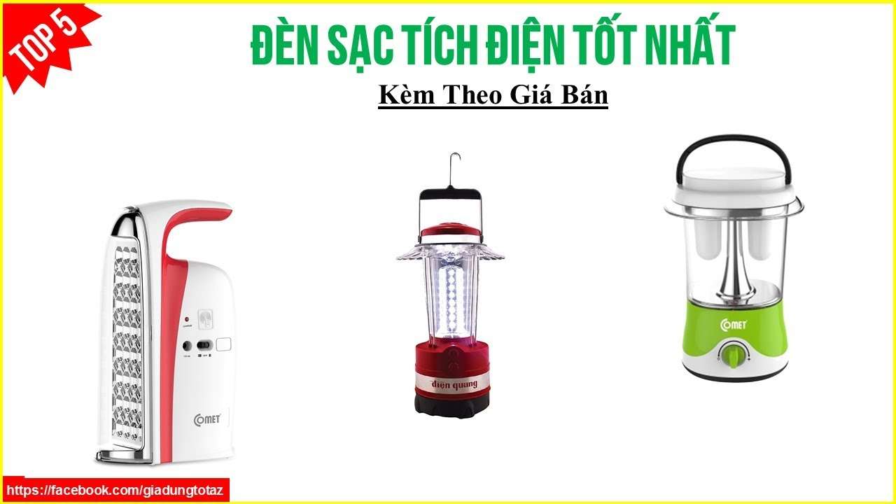 Top 5 Đèn Sạc Tích Điện Tốt Nhất – Gia Dụng Tốt