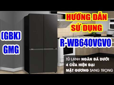 Review hướng dẫn cách sử dụng tủ lạnh Hitachi R-WB640VGV0 (GBK), GMG 4 cánh bán chạy nhất 2020