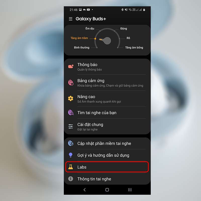 Sforum - Trang thông tin công nghệ mới nhất 2-27 Kích hoạt tính năng chạm cạnh tai nghe để điều chỉnh âm lượng trên Samsung Galaxy Buds+ 