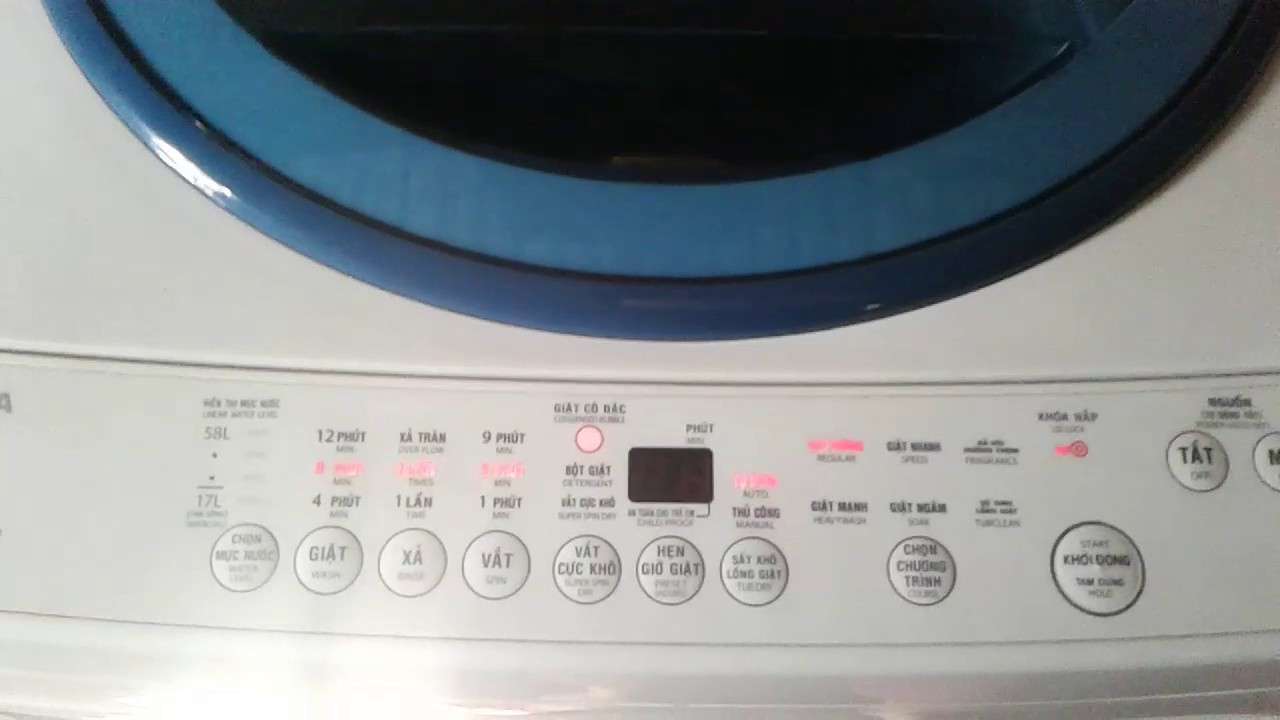 Bảng mã lỗi máy giặt Toshiba nội địa chi tiết nhất
