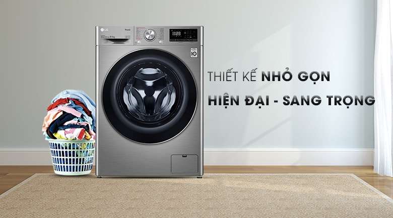Máy giặt LG thiết kế hiện đại-nhỏ gọn