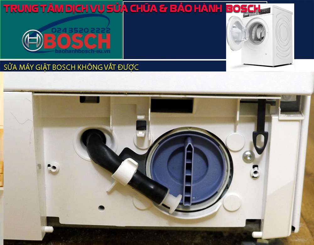 Máy giặt Bosch không vắt được, nguyên nhân vì sao?