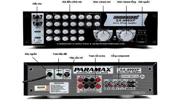 Mua sản phẩm Amply karaoke paramax sa 999xp mới và cũ tại Lạc Việt Audio