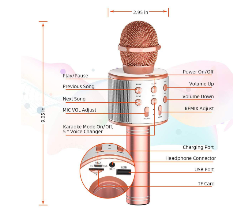 Micro Karaoke Không dây WS-858view