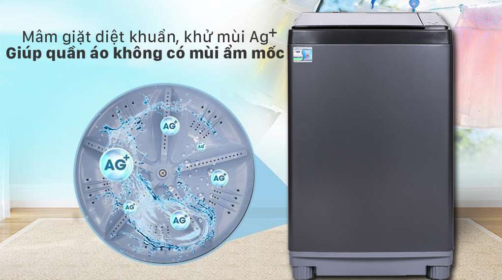 Máy giặt Aqua 12 kg AQW-FW120GT.BK - Công nghệ Nano Ag+