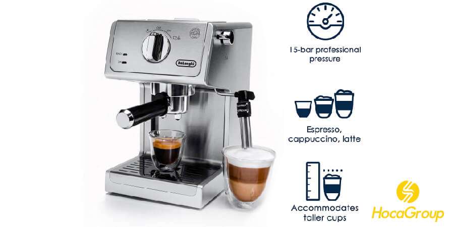 áy pha cà phê espresso gia đình, văn phòng nào có áp suất bơm tốt nhất?