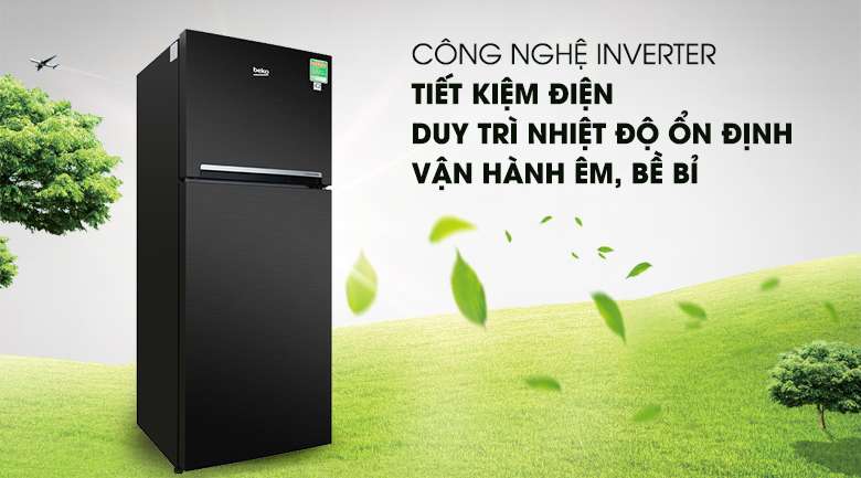 Công nghệ Inverter - Tủ lạnh Beko Inverter 188 lít RDNT200I50VWB