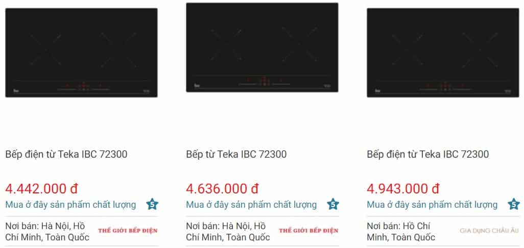 Giá bếp từ TEKA IBC 72300 trên websosanh
