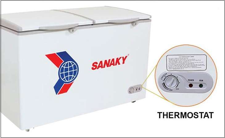 Chế độ điều chỉnh nhiệt độ trên tủ đông Sanaky