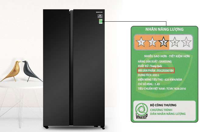 Cách xem tên sản phẩm trên tủ lạnh Samsung