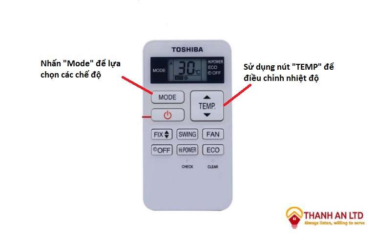 Điều Chỉnh Các Chế độ Của Remote