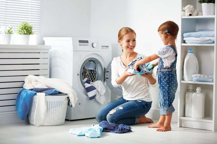 Máy giặt an toàn với trẻ em