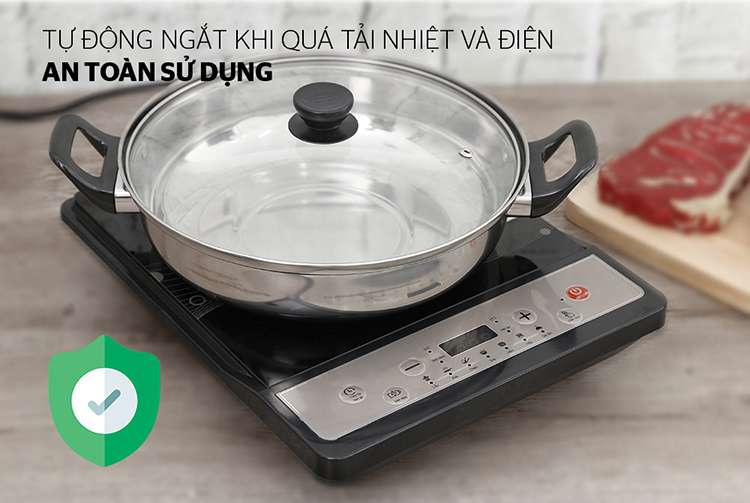 Bếp Từ Cơ Sunhouse SHD6149 - Tặng Nồi Lẩu - Hàng chính hãng