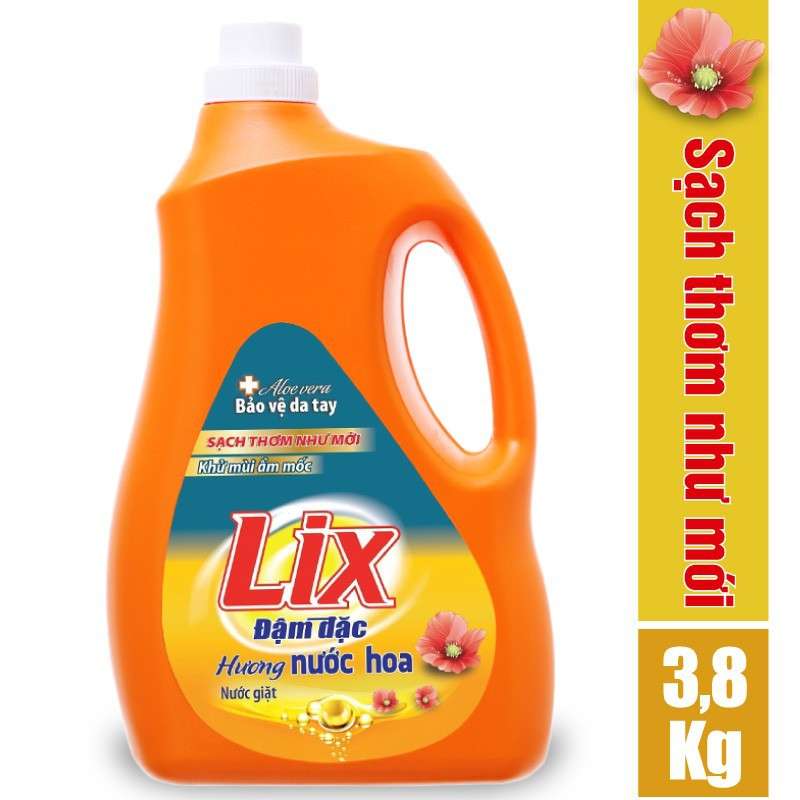 Nước giặt Lix hương nước hoa 3.8Kg - NGH08 3
