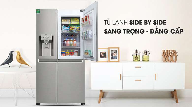 Tủ lạnh LG  GR-P247JS  Inverter 601 lít, sang trọng đẳng cấp