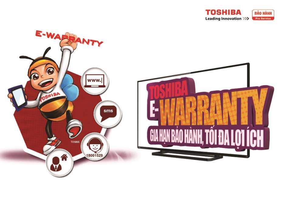 Toshiba vừa cho ra đời dịch vụ tiện ích E-Warranty.