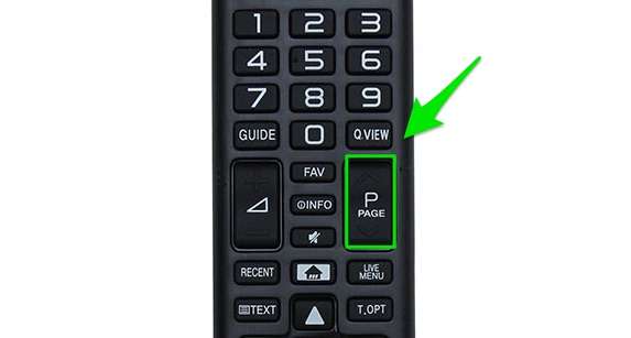 Nút chuyển kênh trên remote