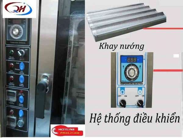 Lò nướng bánh 3 tầng 9 khay điện