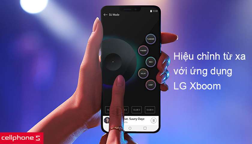 Hiệu chỉnh loa từ xa bằng smartphone thông qua ứng dụng LG Xboom