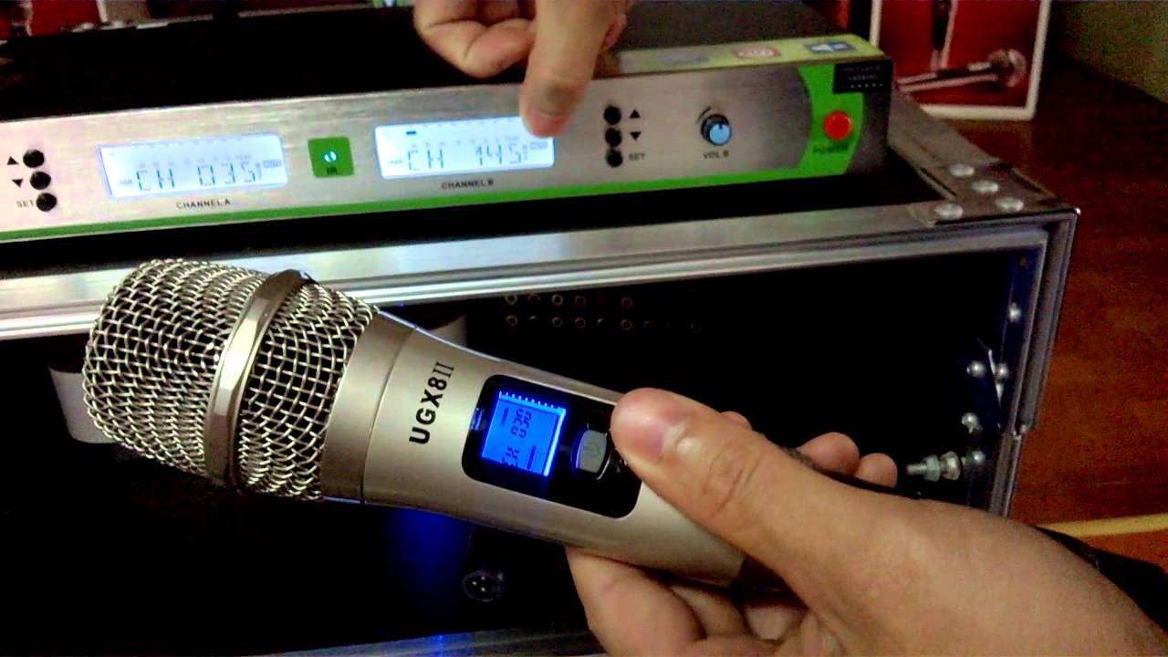 micro shure karaoke ugx8 ii