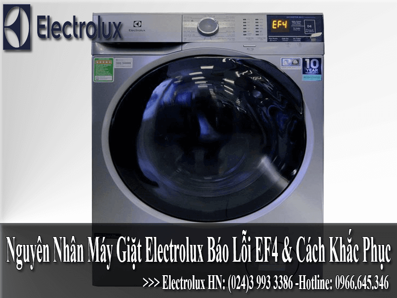 Máy giặt electrolux báo lỗi EF4