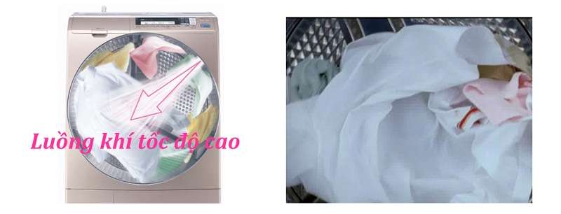 Công nghệ wind Máy giặt Hitachi BD-S7400