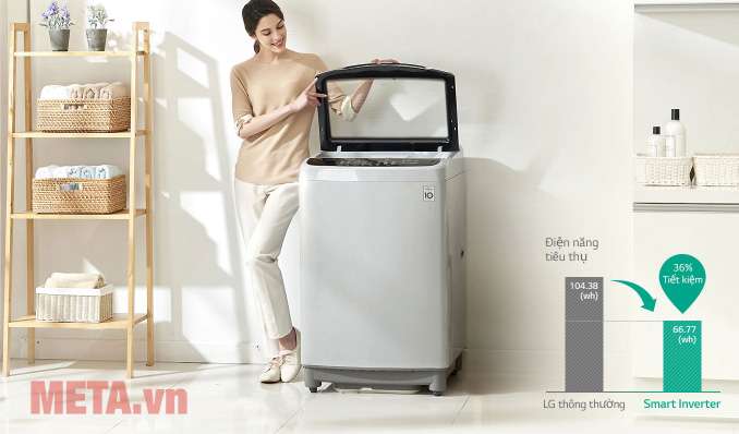 Máy giặt lồng đứng LG Smart Inverter 9.5 kg T2395VS2M