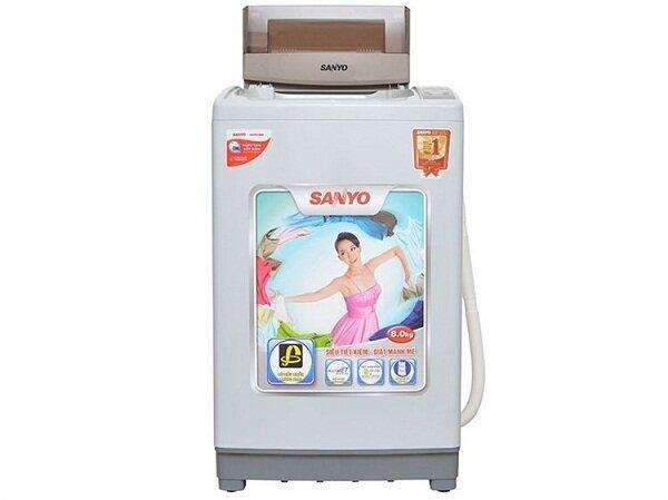 Máy giặt 8kg Sanyo lồng đứng giá 5 triệu đồng