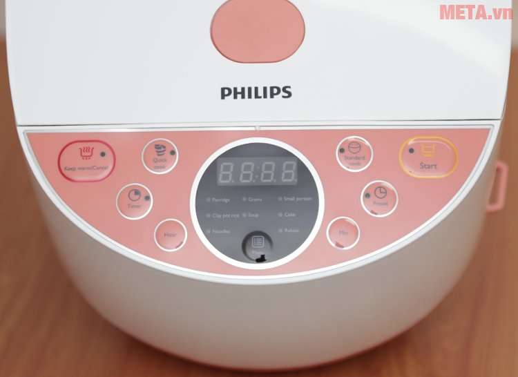 Bảng điều khiển điện tử của nồi cơm điện tử Philips HD4515 