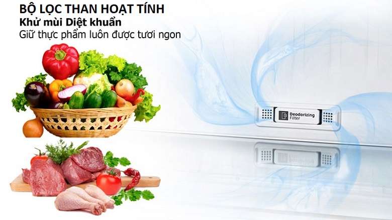 Bộ lọc khử mùi than hoạt tính - Tủ lạnh Samsung Inverter 647 lít RS62R5001M9/SV