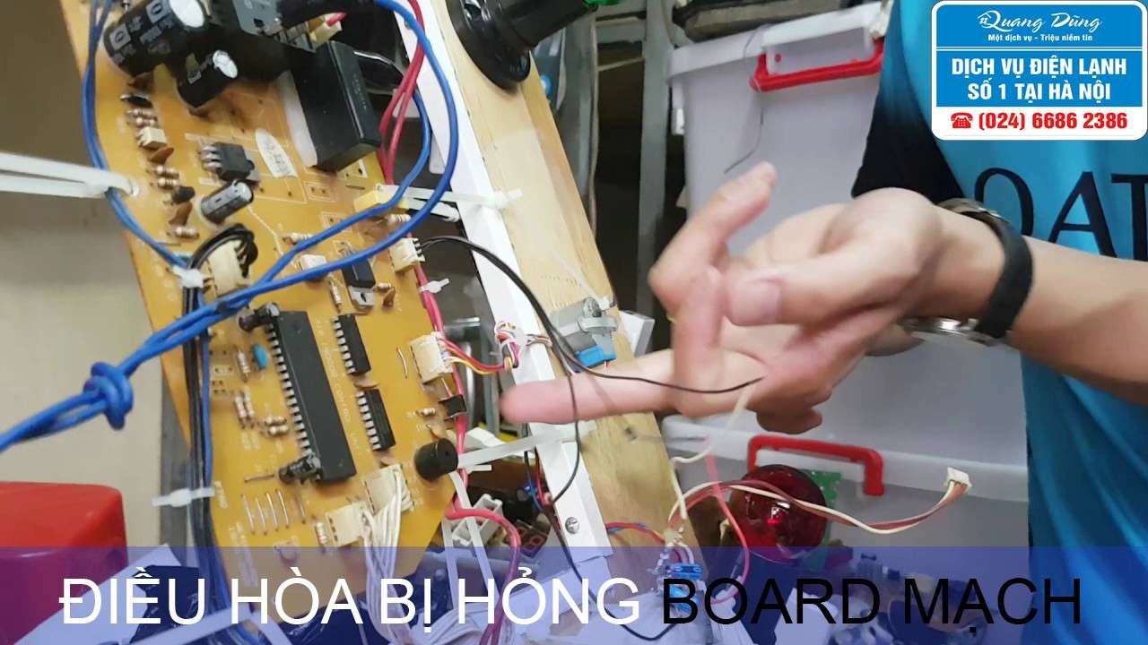 điều hòa bị hoảng board mạch