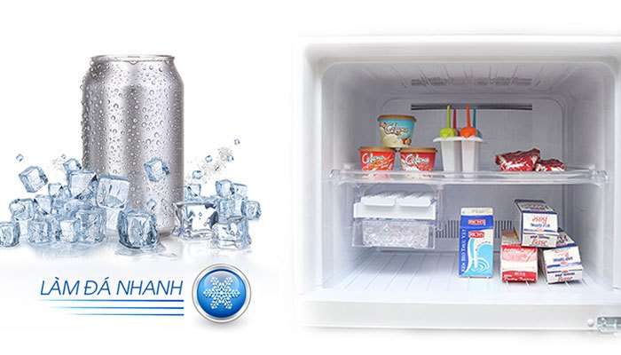 Tính năng làm lạnh và đá viên nhanh của chiếc tủ lạnh Sharp này sẽ giúp bạn vượt qua những cơn khát hiệu quả 