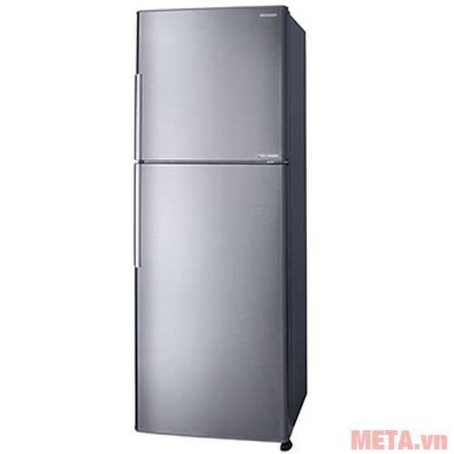 Tủ lạnh Sharp inverter SJ-X346E-SL có cửa tủ làm bằng kim loại 