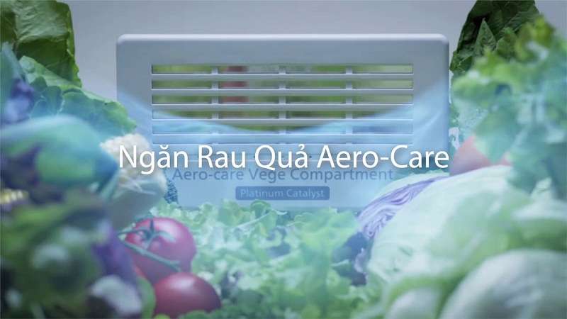 Cung cấp độ ẩm cho rau quả tươi lâu với công nghệ Aero-care hiện đại