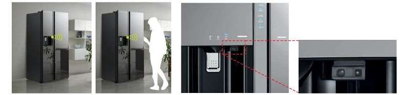​ Trang bị cảm biến Eco thông minh - Tủ lạnh Hitachi Inverter 540 lít R-W660PGV3 GBW