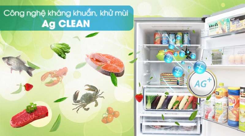 Công nghệ Ag Clean bảo vệ sức khỏe gia đình bạn - Tủ lạnh Panasonic Inverter 290 lít NR-BV328XSVN