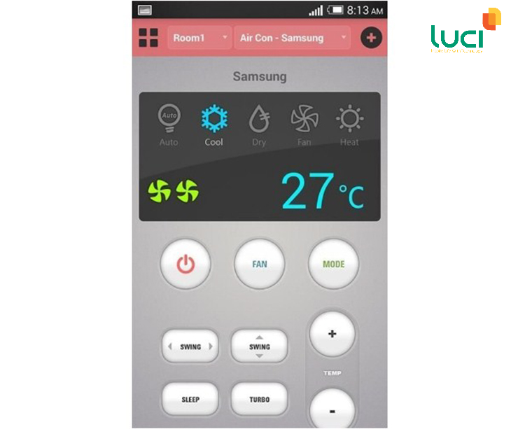 Ứng dụng điều khiển điều hòa Smart IR Remote