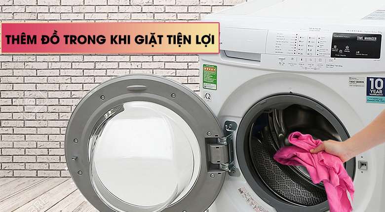 Chức năng Add Clothes - Máy giặt Electrolux 8 Kg EWF12844