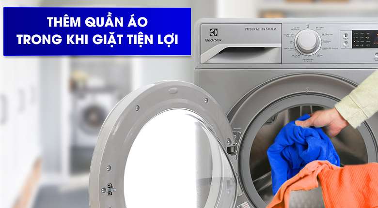 Chức năng Add Clothes - Máy giặt Electrolux Inverter 8 kg EWF12853S