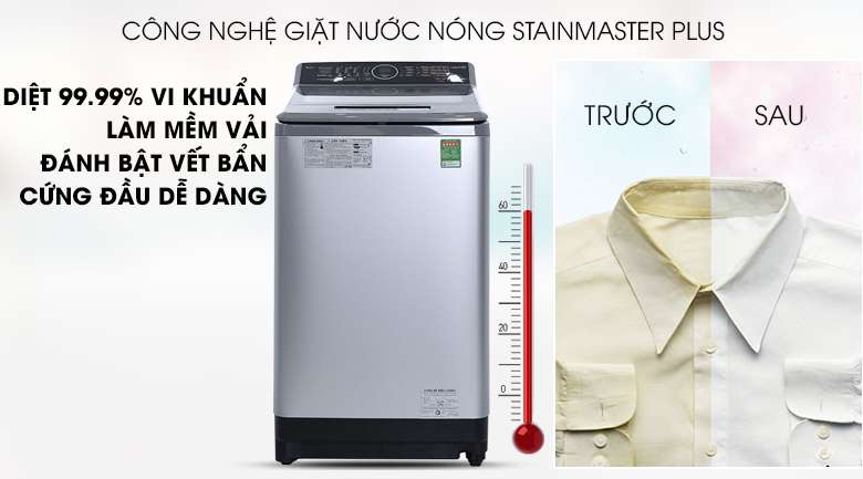 Máy giặt Panasonic 9kg NA-F90V5LMX - StainMaster+