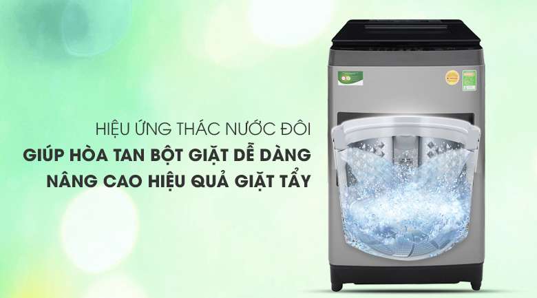 Hiệu ứng thác nước đôi - Máy giặt Toshiba 9.5 Kg AW-UH1050GV DS