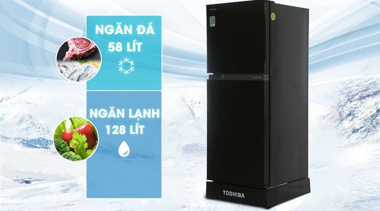 Dung tích 186 lít- Tủ lạnh Toshiba 186 lít GR-M25VMBZ(UKG)