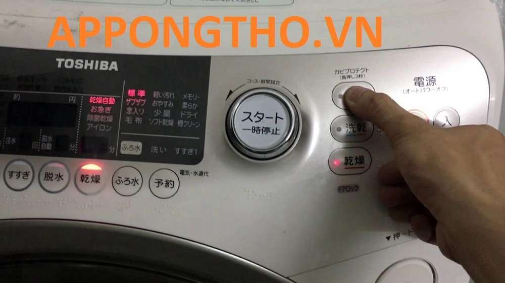 Bảng 10 mã Lỗi Máy Giặt Toshiba Nội Địa Nhật 110V