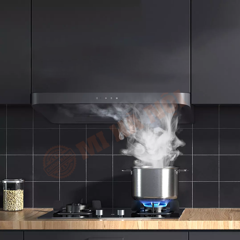 Tích hợp đèn led chiếu sáng mặt bếp tiện lợi dễ dàng nấu nướng trên mặt bếp phía dưới